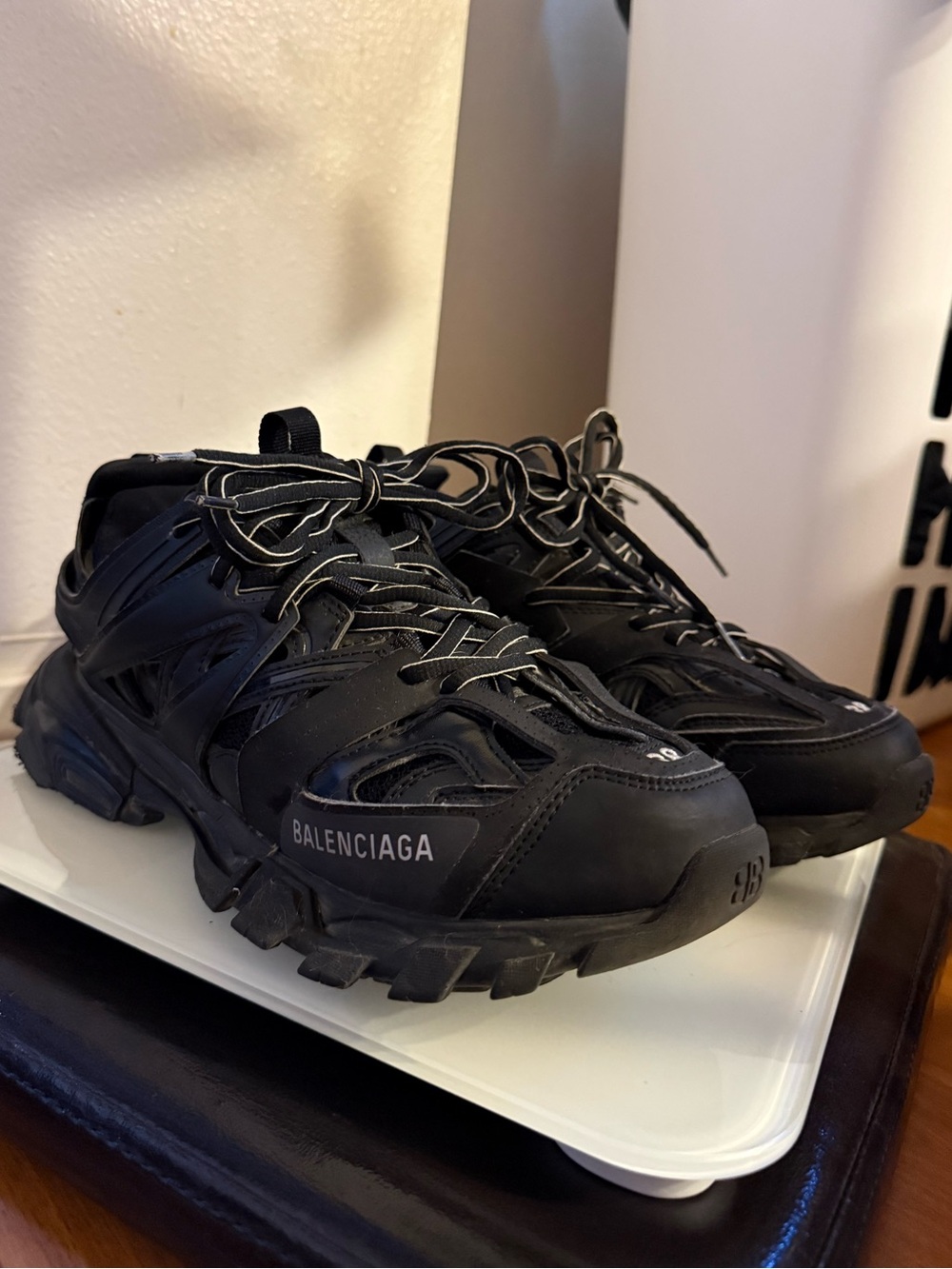 Balenciaga Black Trail Runner Sneakers